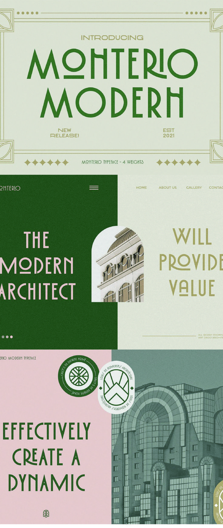 Monterio — Modern Art Deco Typeface Monterio sans is a all-caps sans serif contemporary