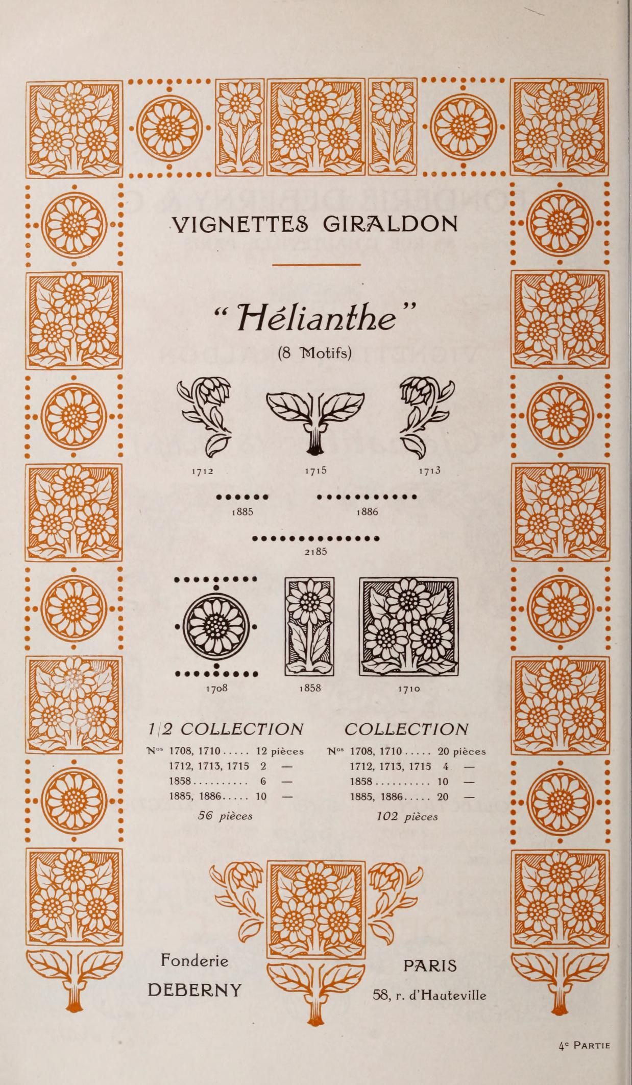 Le livret typographique; spécimen de caractères : Fonderie Deberny & cie : Free Download, Borrow, and Streaming : Internet Archive