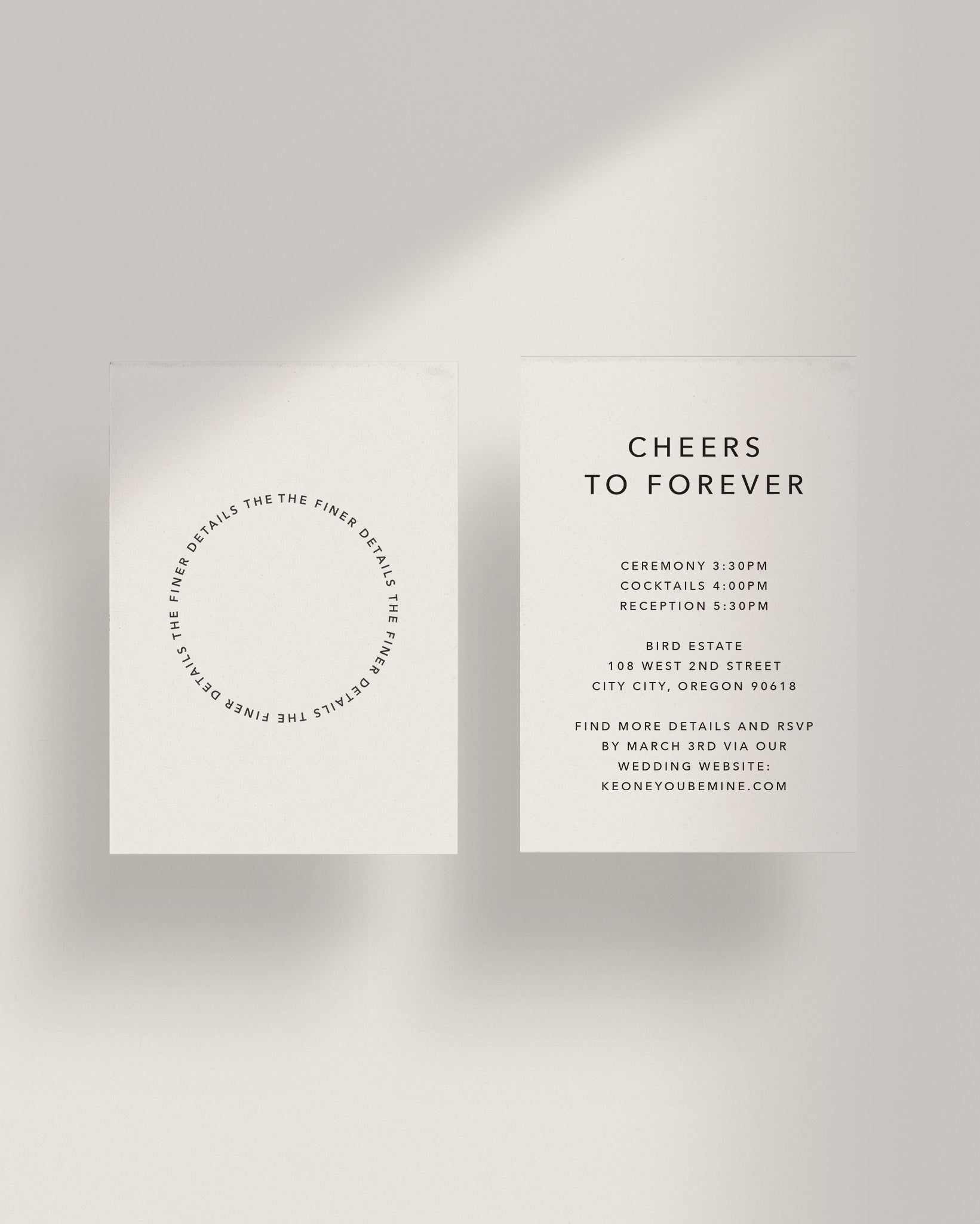 Skyline 4-Piece Wedding Invitations — 25