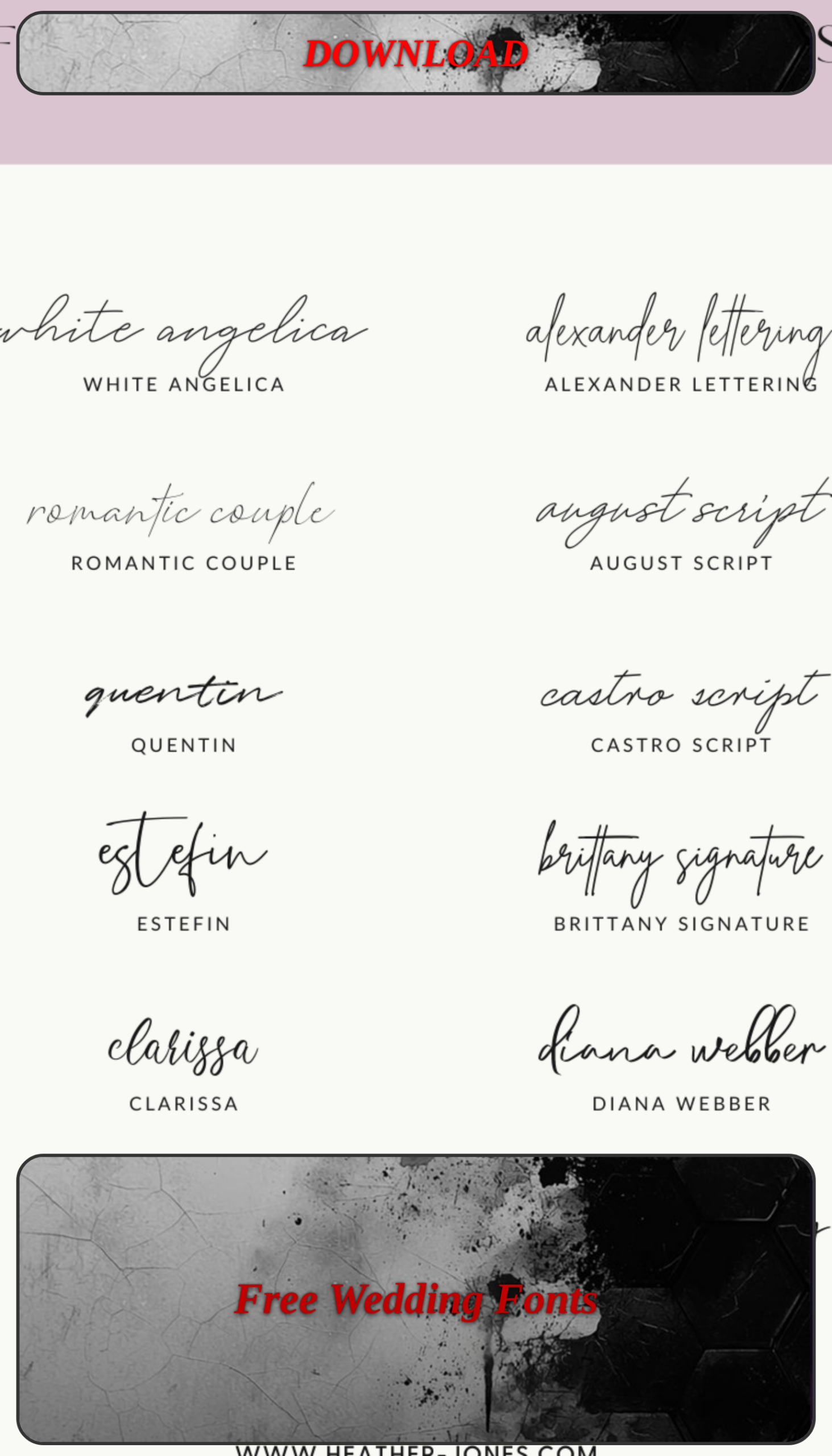 Free Wedding Fonts