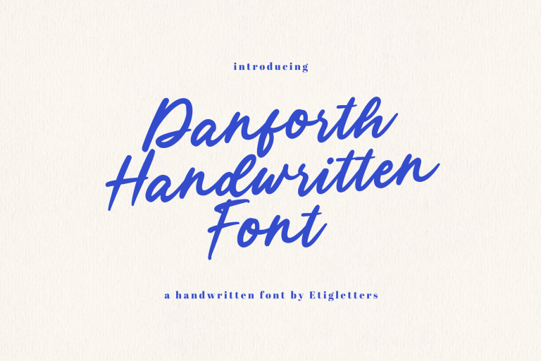 Danforth Font — FreeFontDL