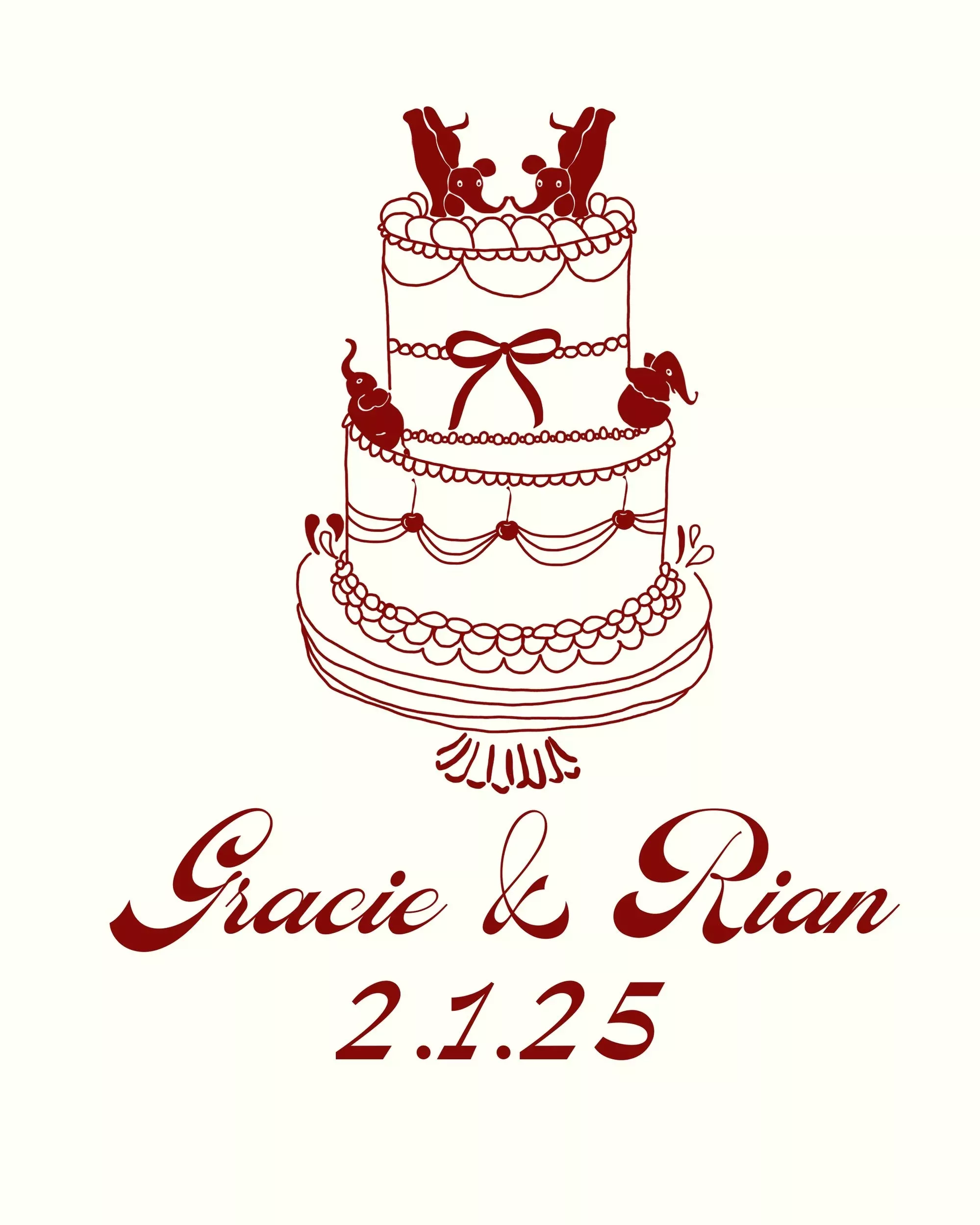 Custom Wedding Branding | Louise Buckley