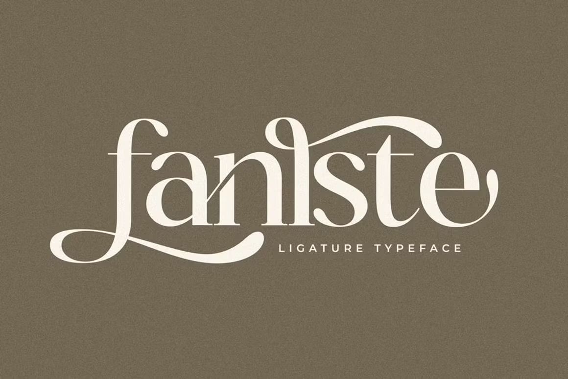 Fanlste Ligature Typeface Font — FANCY FONTS