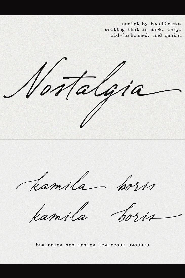 Nostalgia // Vintage Script Font — Wedding Fonts