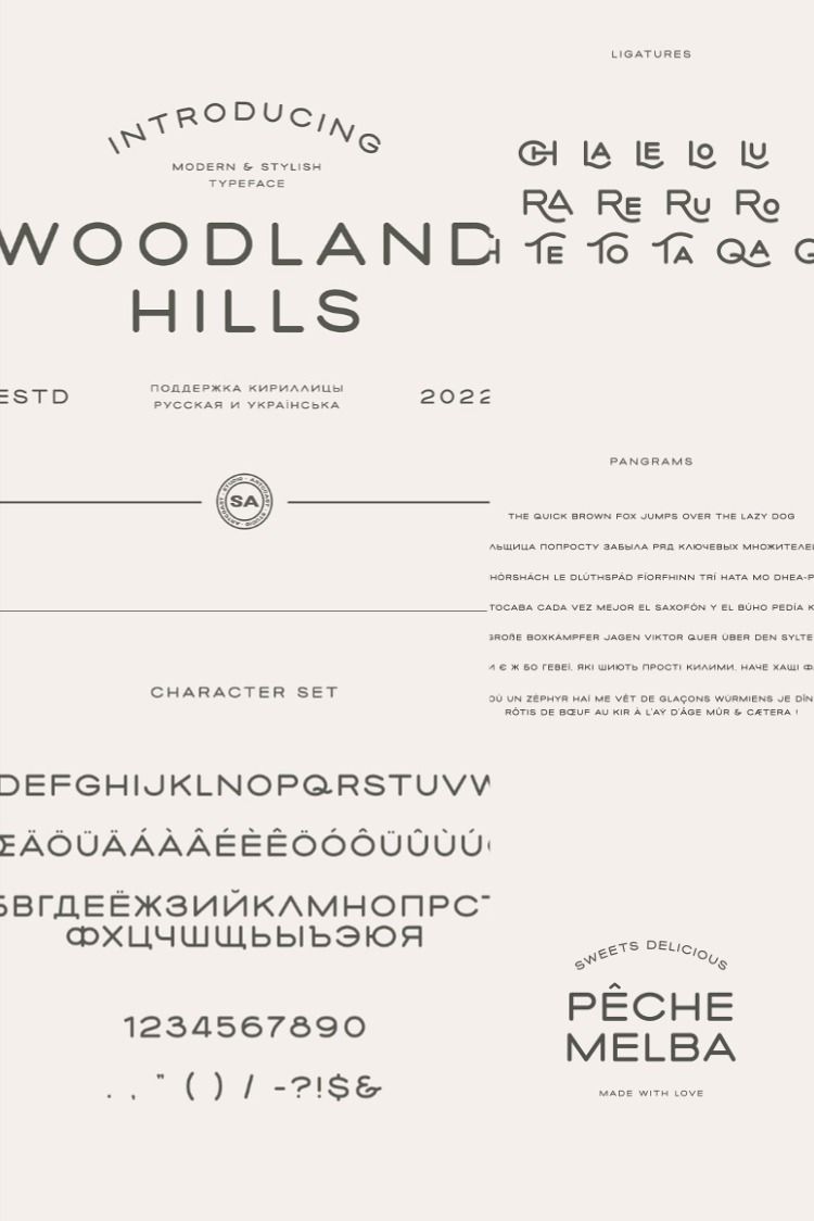 Woodland Hills — Modern Display Font