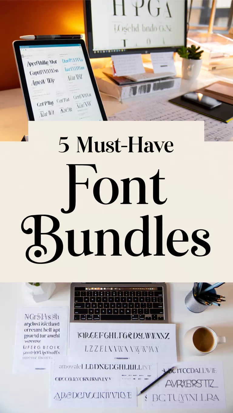5 Must-Have Font Bundles for Stunning Designs