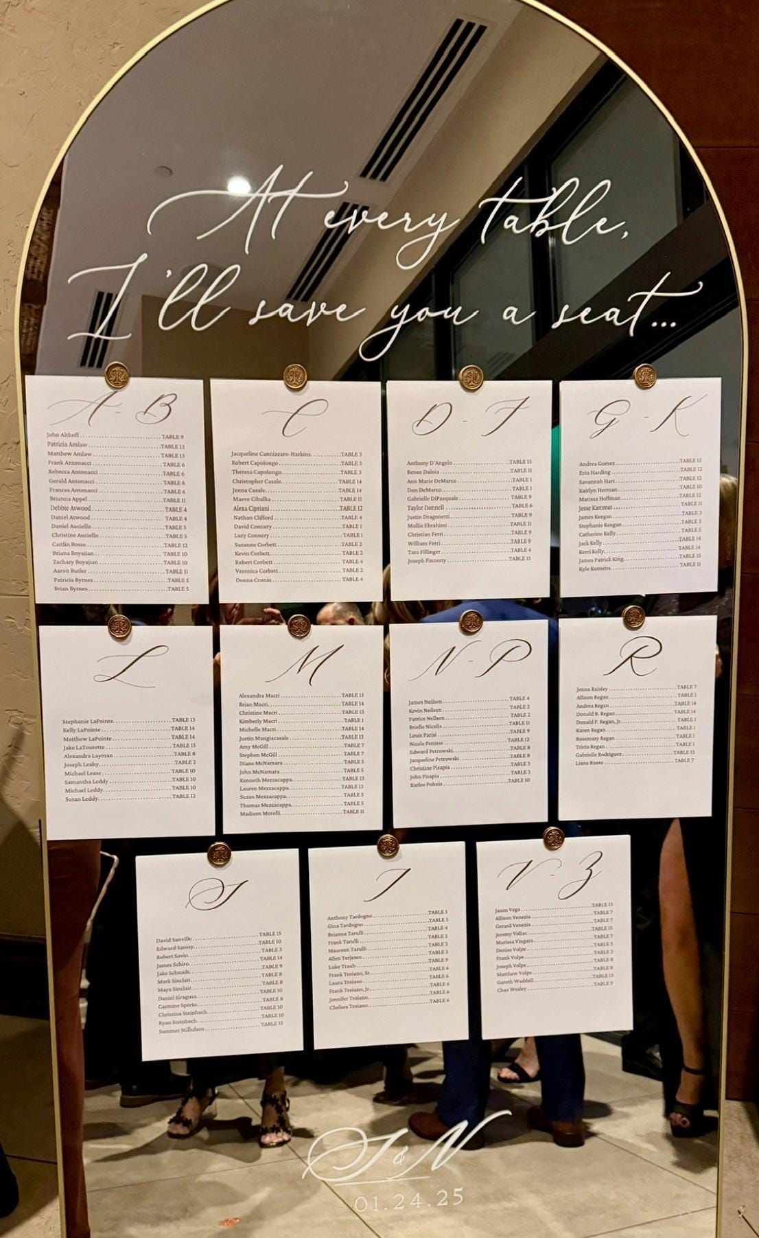 Plan de table de mariage modifiable minimaliste sophistiqué à l’arrêt — Téléchargement numérique