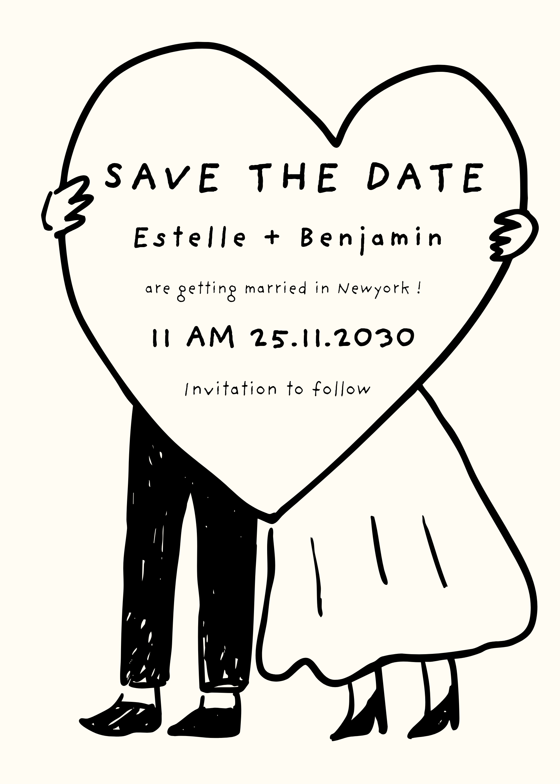 Illustrated save the date