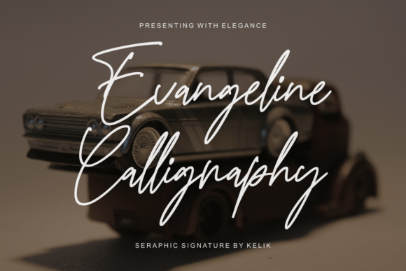 Evangeline Calligraphy Font by Kelik — 7NTypes · Creative Fabrica