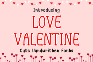 Love Valentine Font by Bassoonartwork · Creative Fabrica