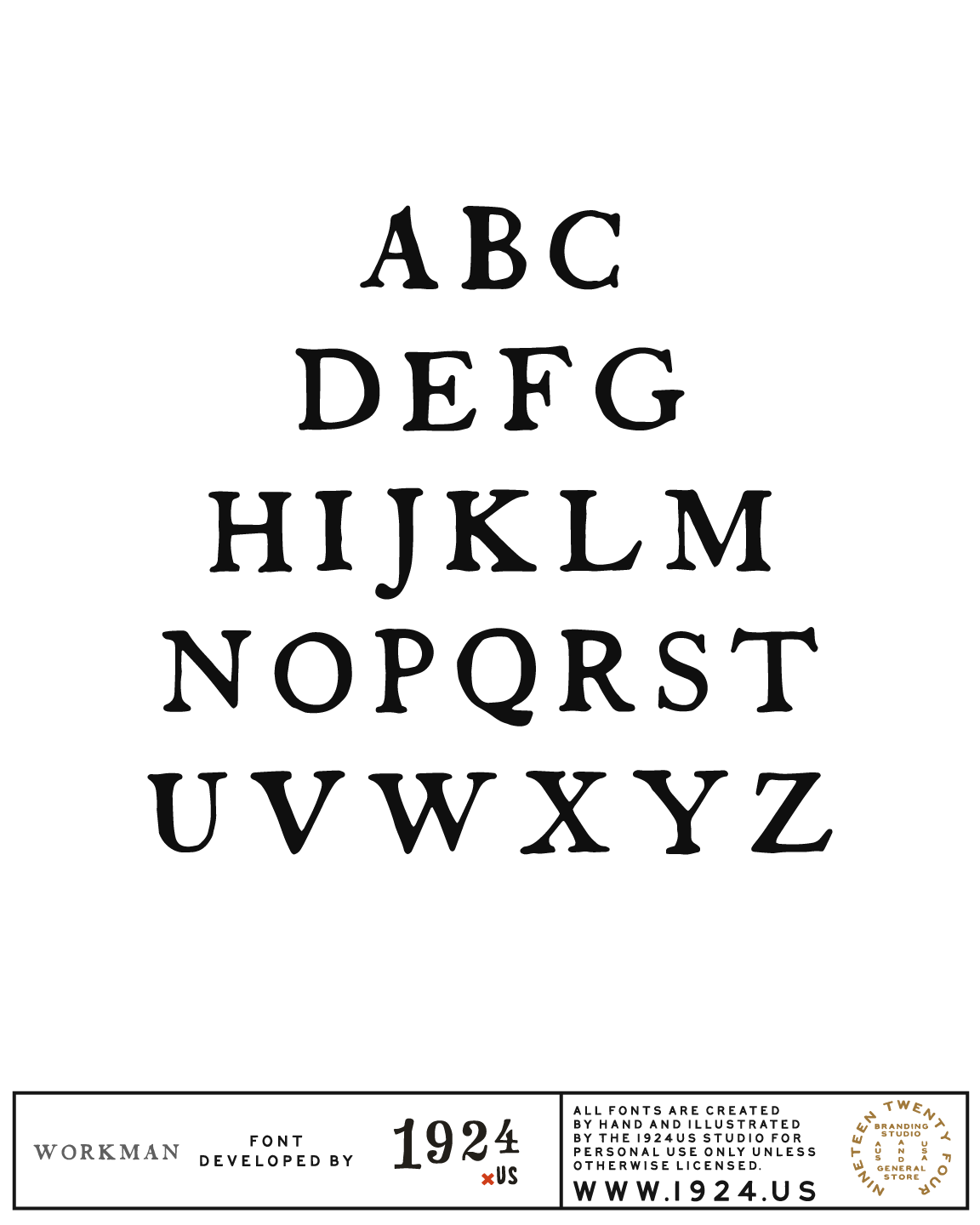 Workman Font by 1924us | Download it for Free