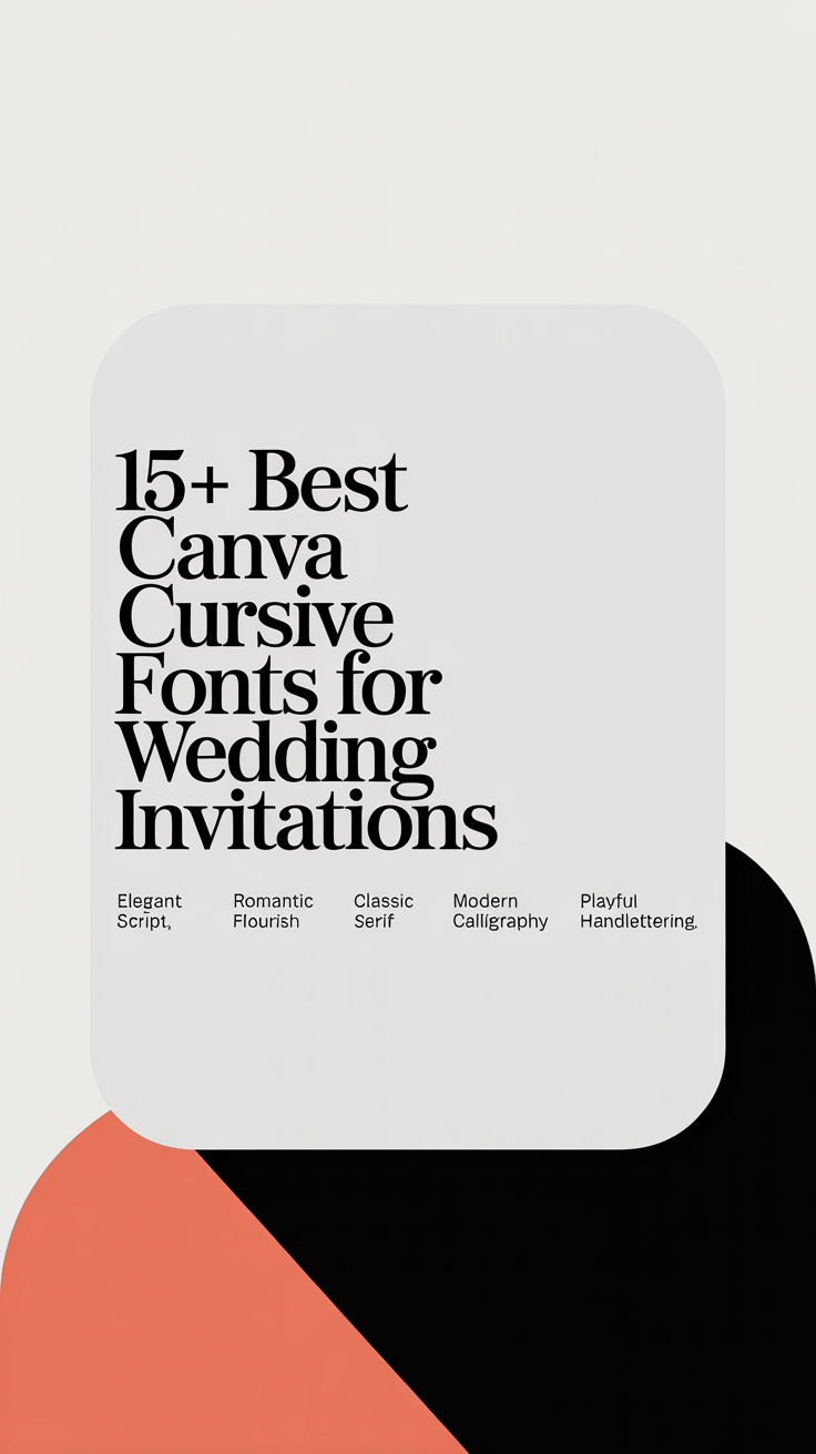 15+ Best Canva Cursive Fonts for Wedding Invitations