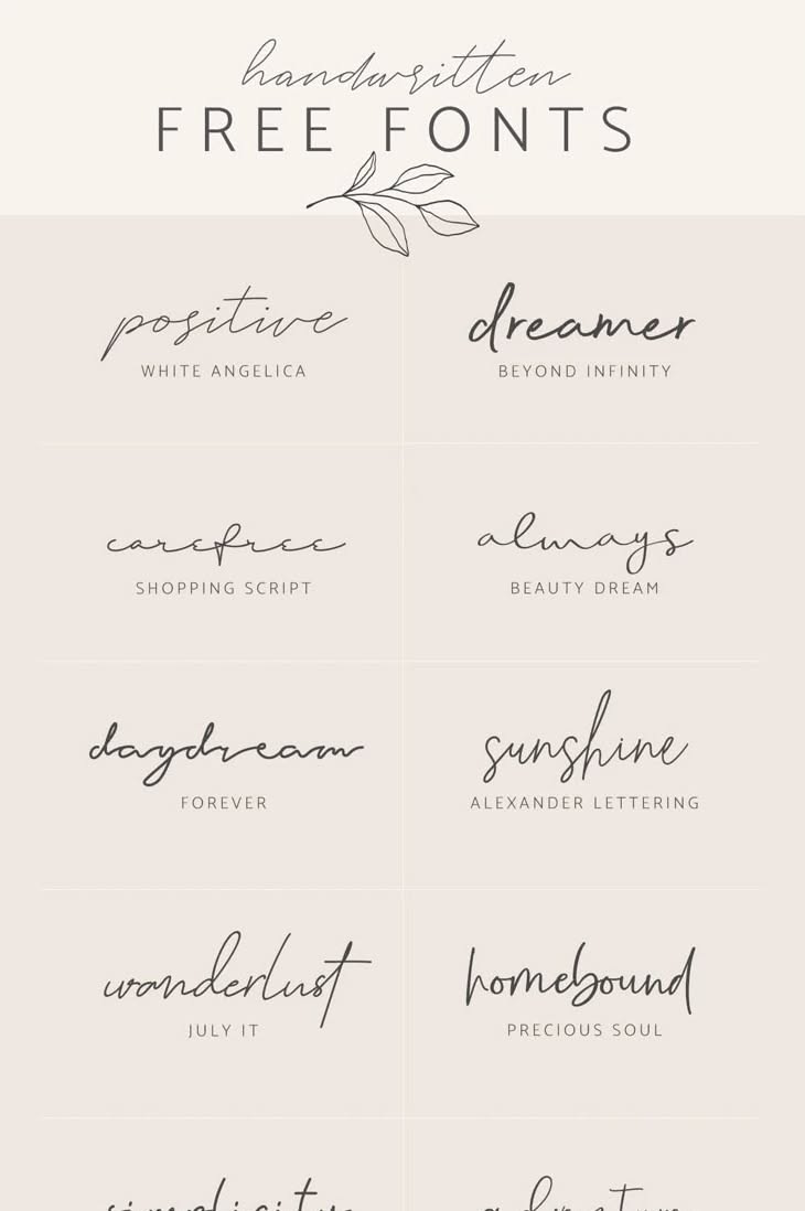 Handwritten free fonts | Fonts and Calligraphy