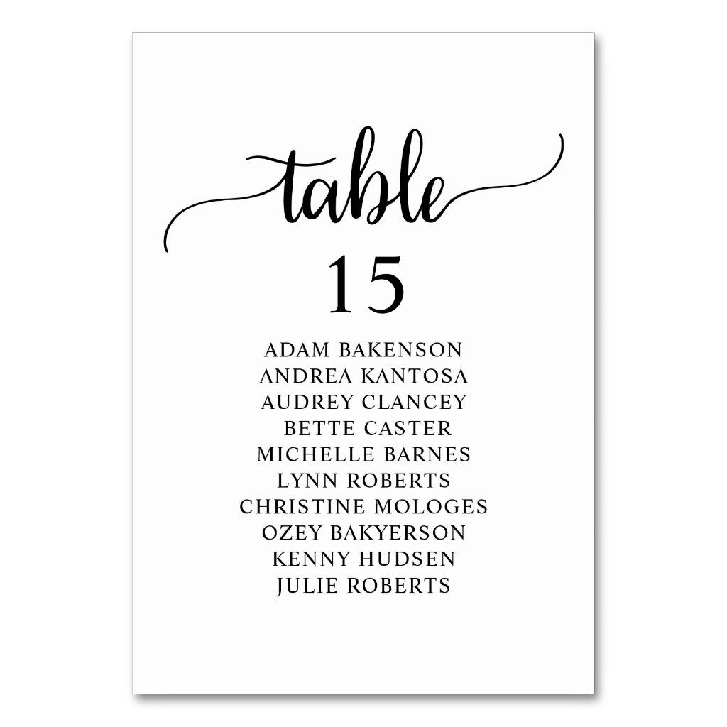 Wedding Dinner, Rustic Guests Seating Chart Table Table Number