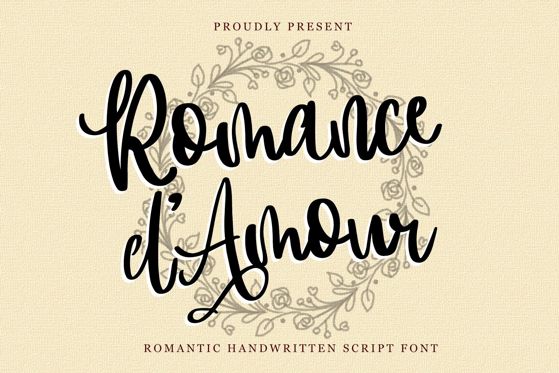 Romance D’amour — Romantic Font by Dm Studio | Creative Market