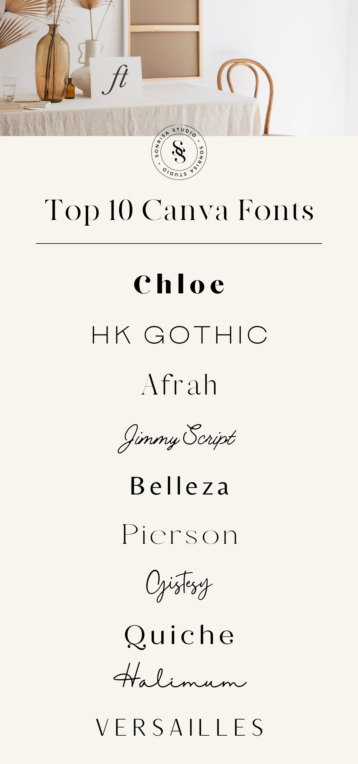 Picking the Perfect Fonts for Your Canva Graphics — sonrisastudio.com