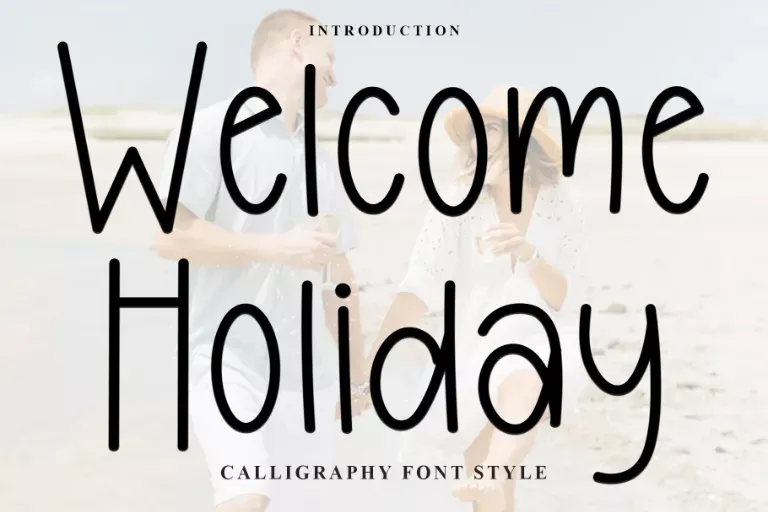 Welcome Holiday Font (142893211)