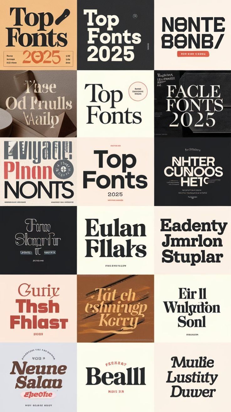 Explore the Top Fonts of 2025 for Stunning Designs!⭐