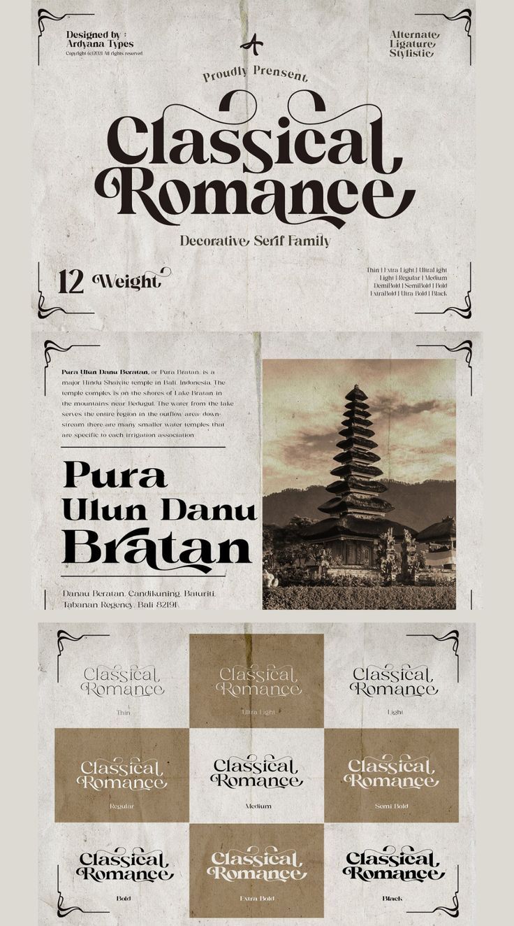 Classical Romance | Font Serif