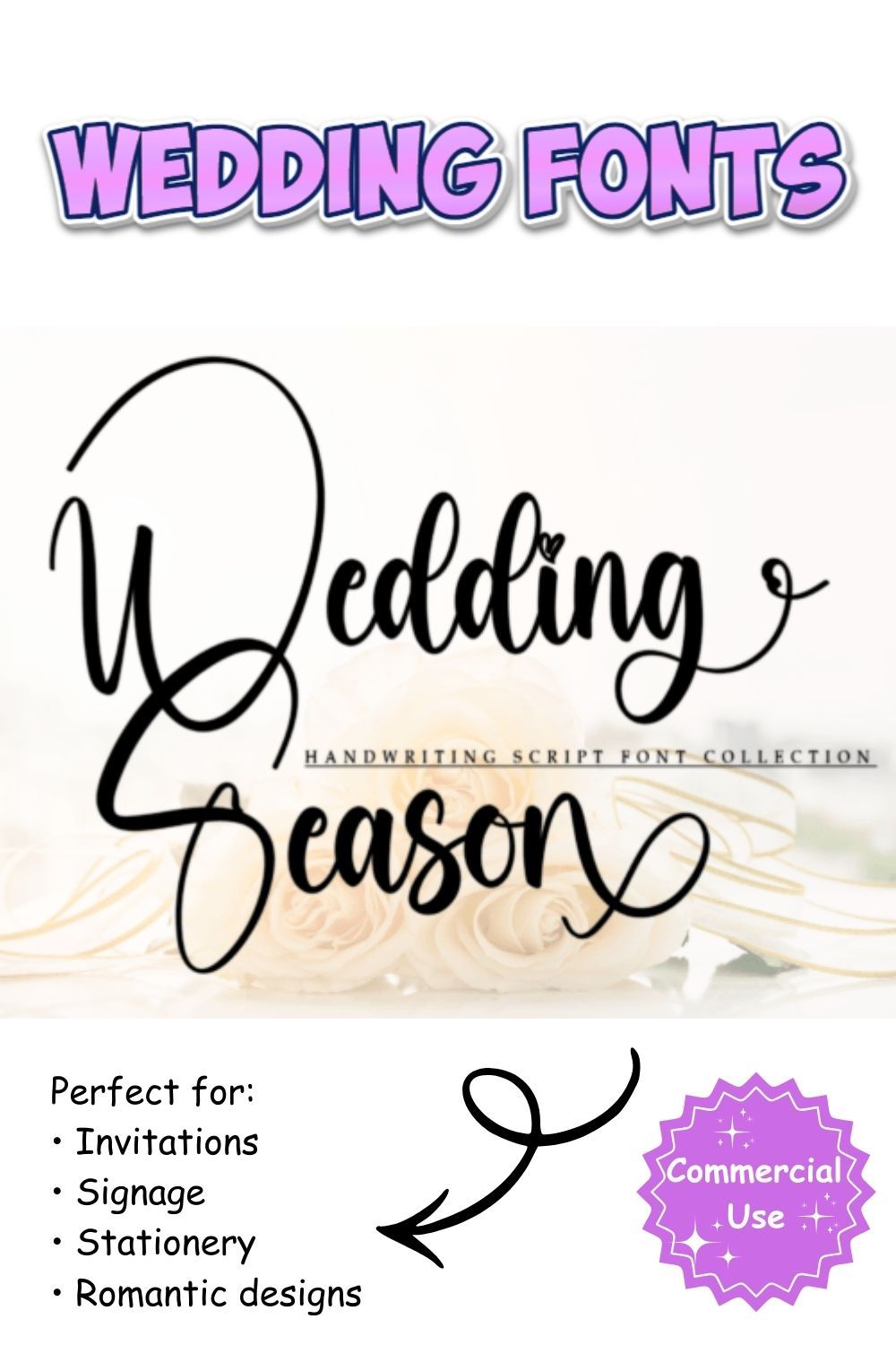 Wedding Fonts for Elegant Stationery & Printables