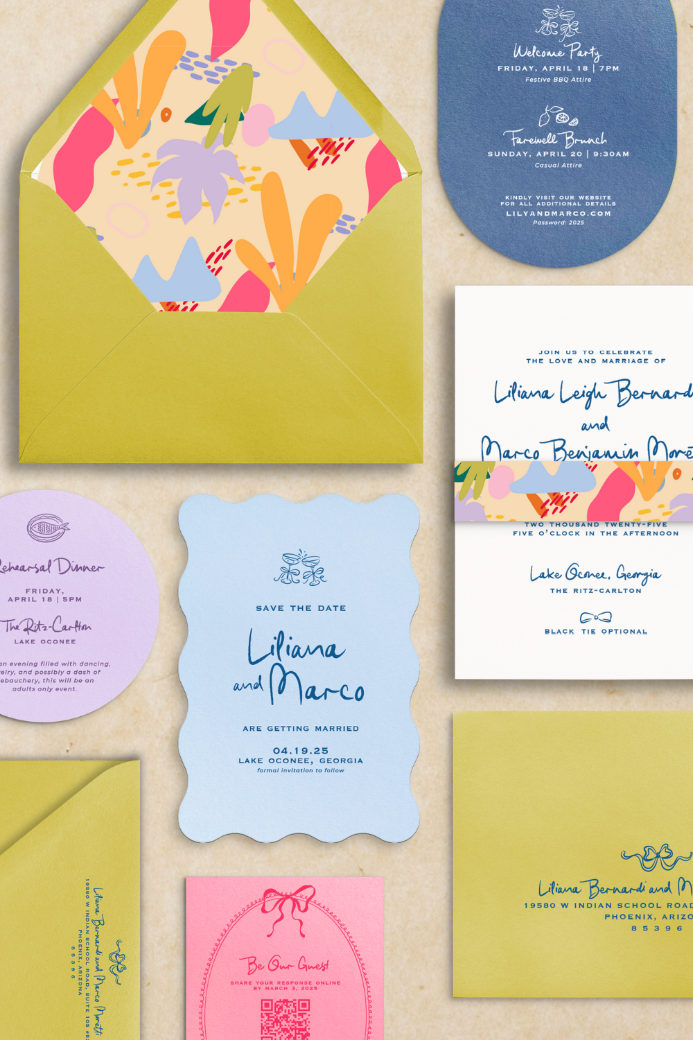 Modern Wedding Invitation Templates for Bold Weddings