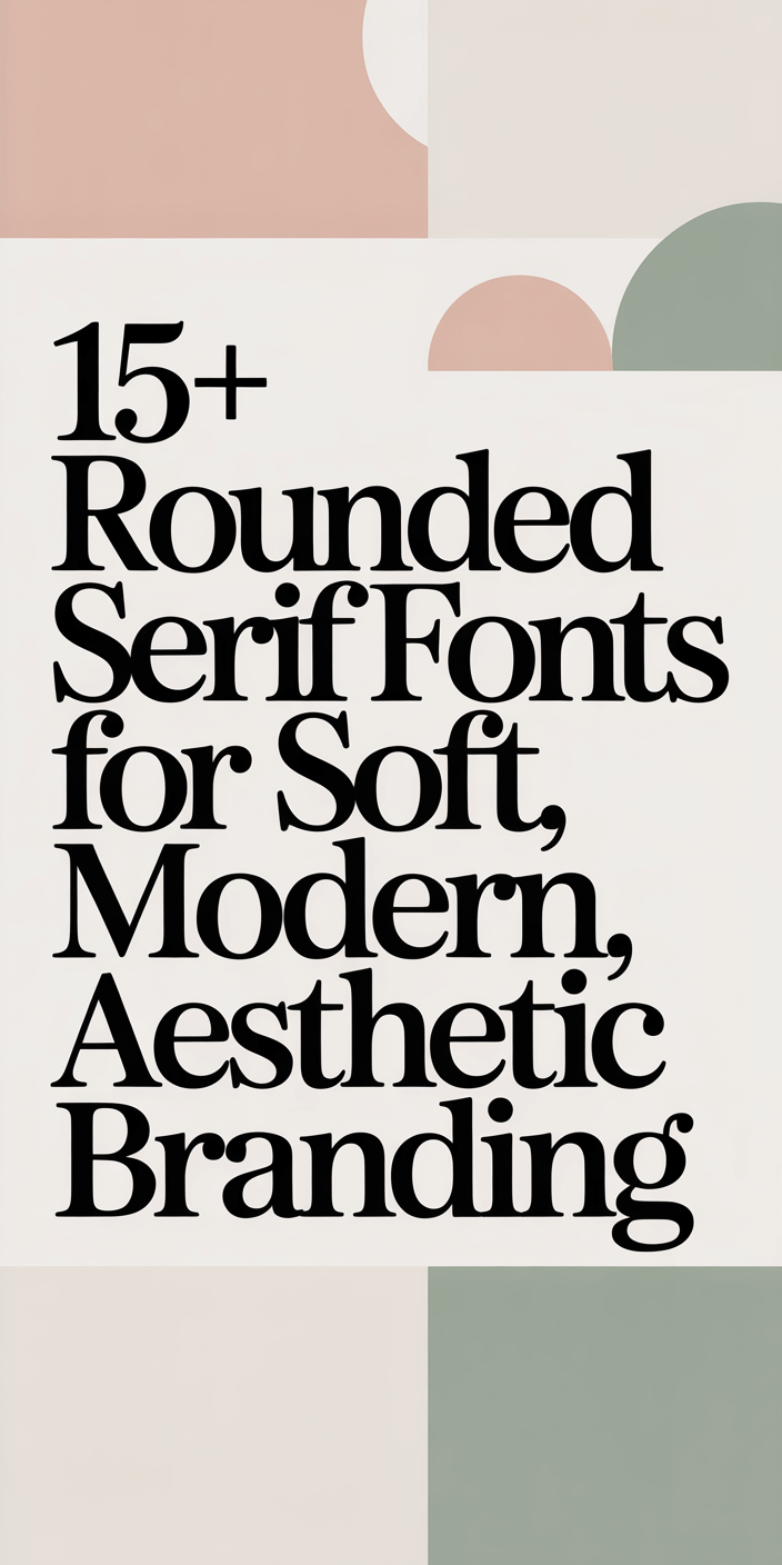 15+ Rounded Serif Fonts for Soft, Modern, Aesthetic Branding💫