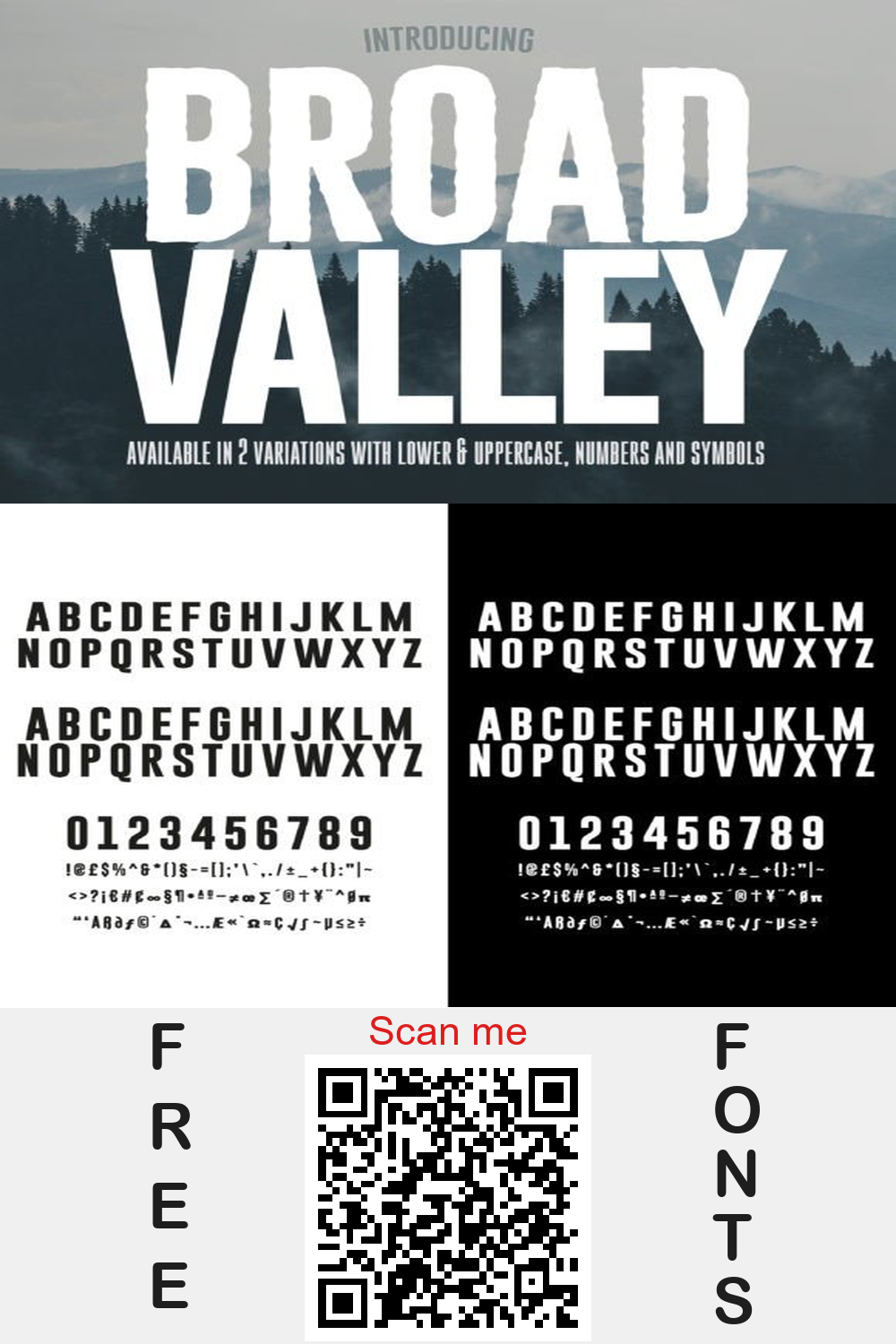 Free Broad Valley Font: Bold Display Typography for Modern Design😜