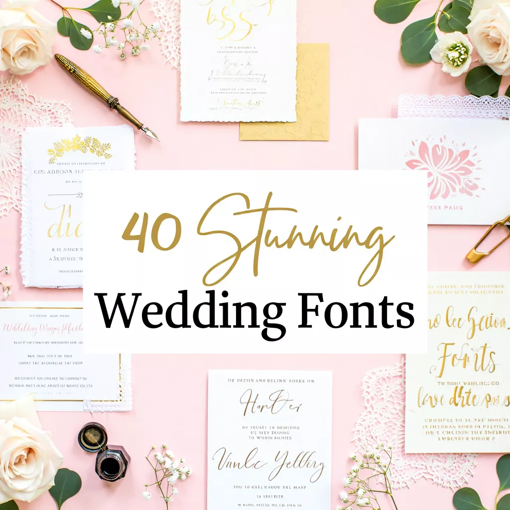 40 Stunning Wedding Fonts for Perfect Branding & Design