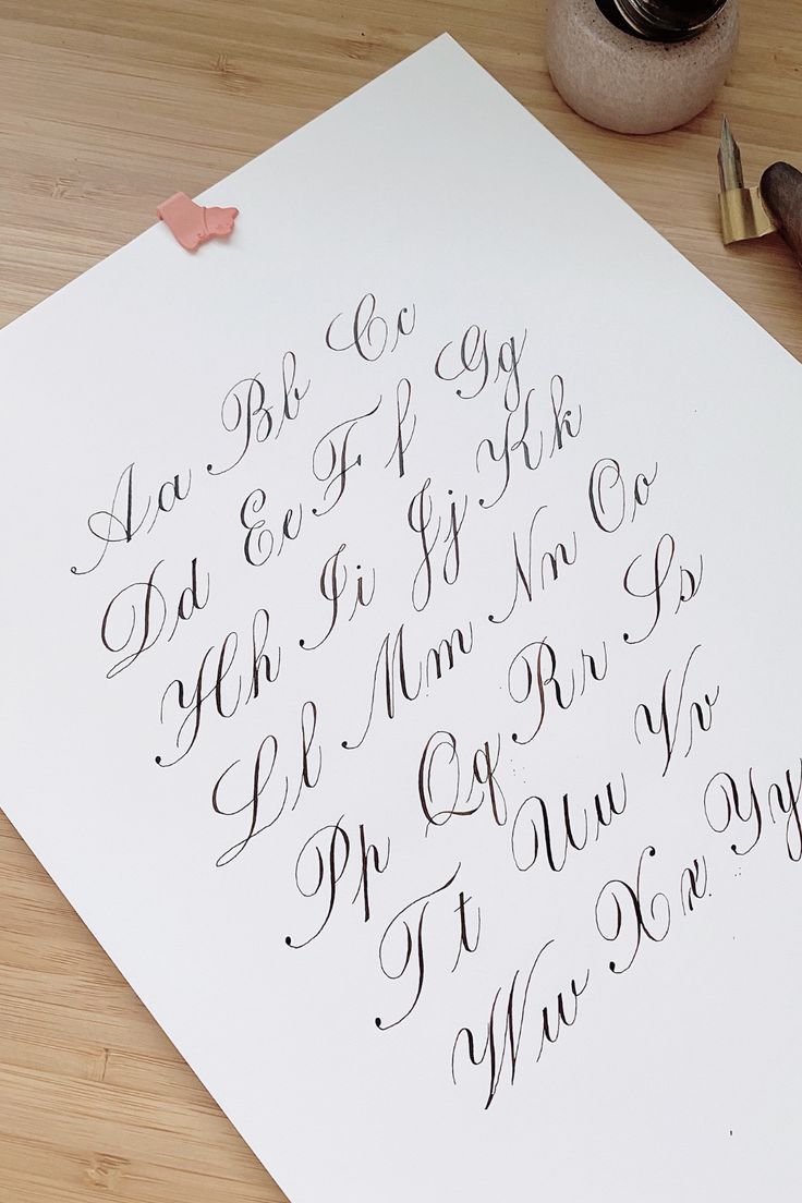 Copperplate Alphabet