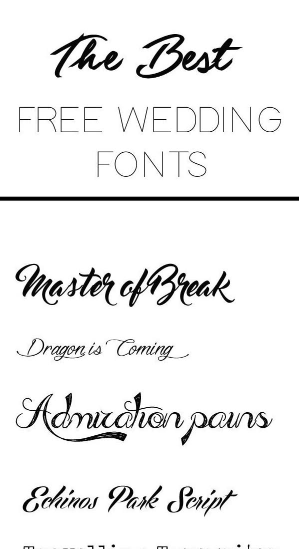 The Best Free Fonts For Wedding Invitations, Place Cards, Save The Dates