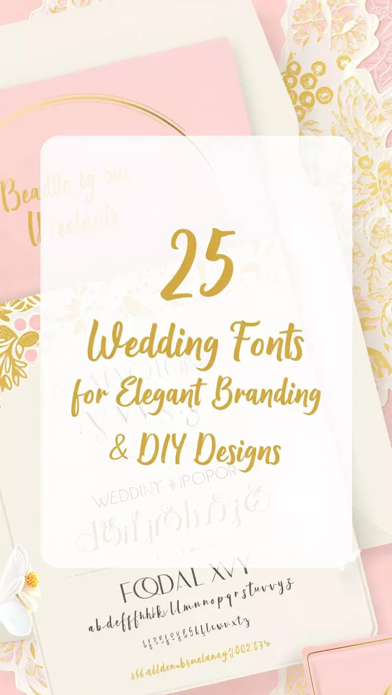 Top 25 Wedding Fonts for Elegant Branding & DIY Designs