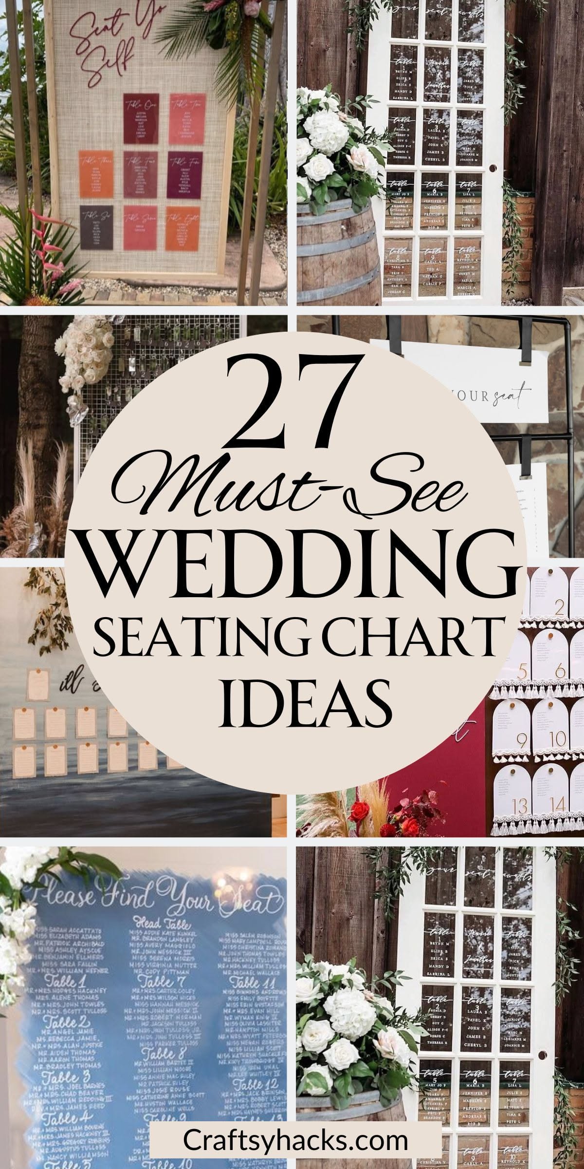 27 Easy Wedding Seating Chart Ideas | Wedding Invitation Font Selection Guide