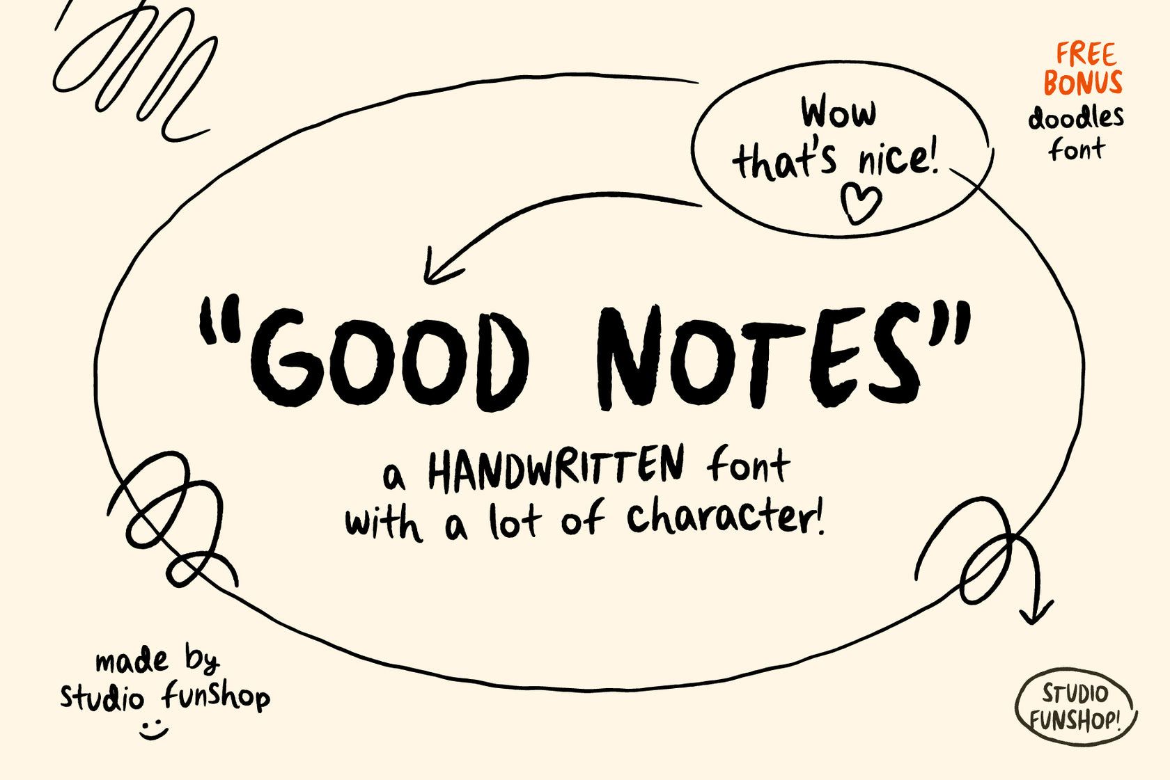 Good Notes — A Handwriting Font Set