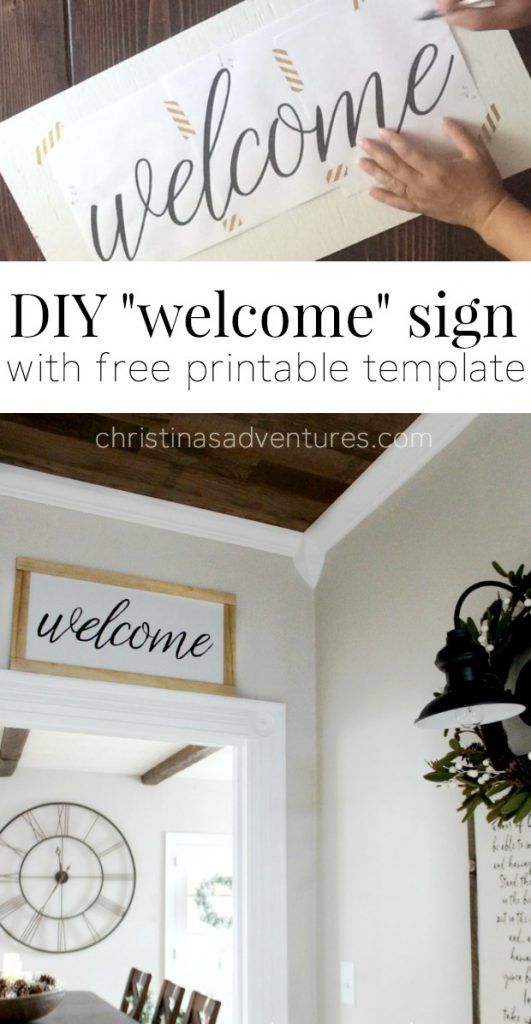 DIY Welcome Sign