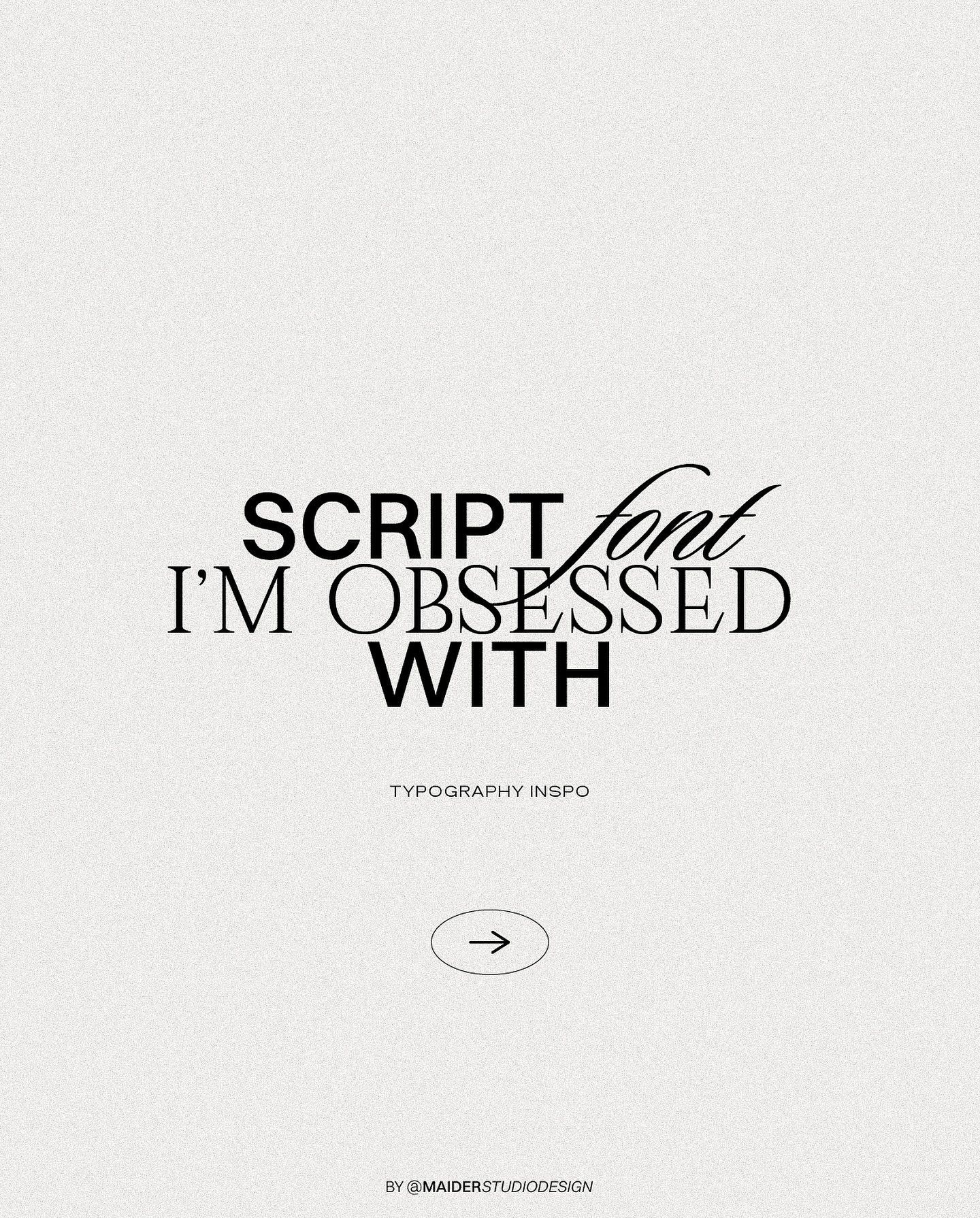 Martina ® | Branding + Design on Instagram: «Script font I’m obsessed with ↑ ◽