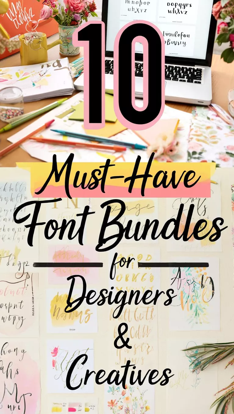 10 Must-Have Font Bundles for Designers & Creatives