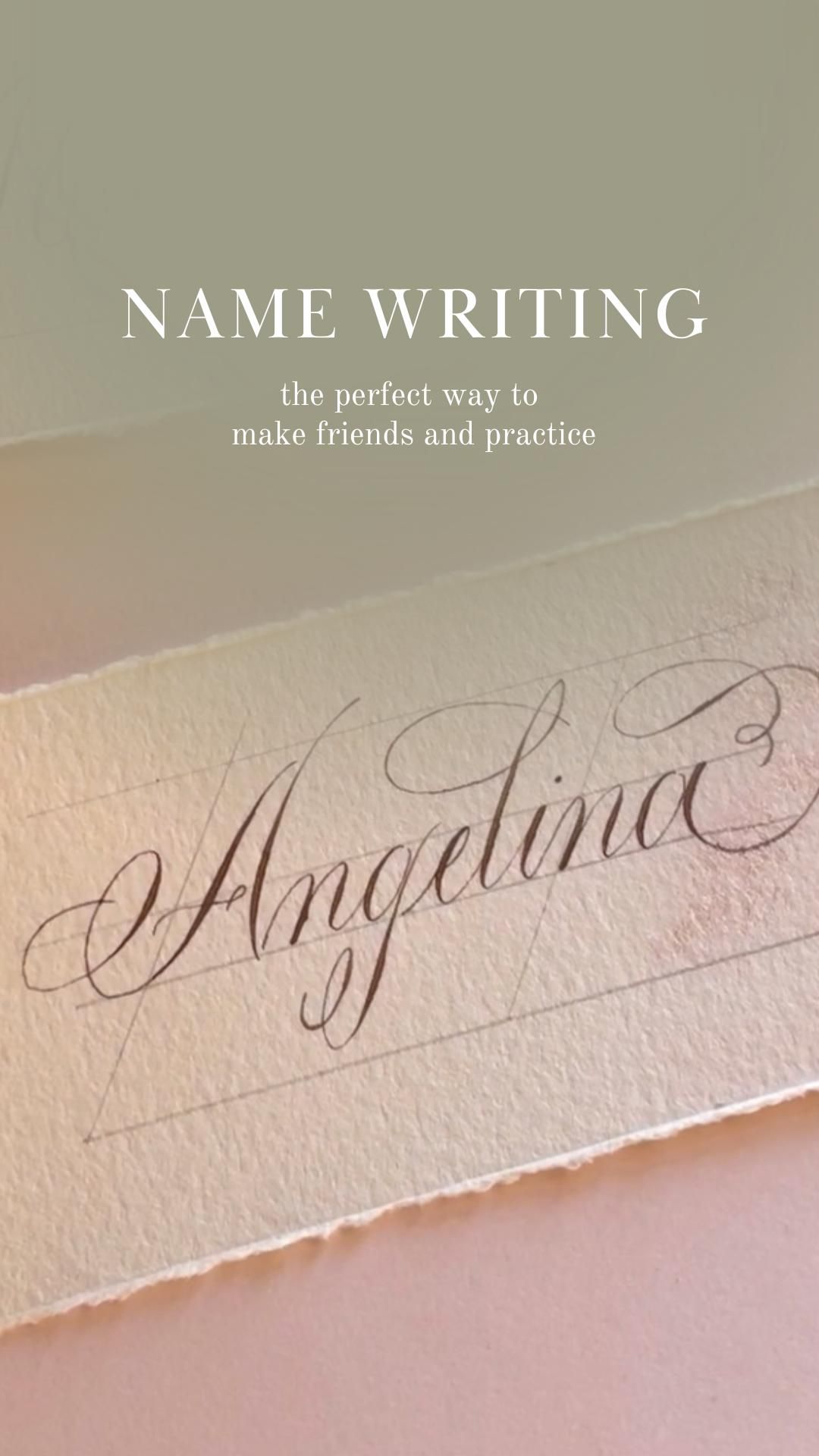 Calligraphy name writing