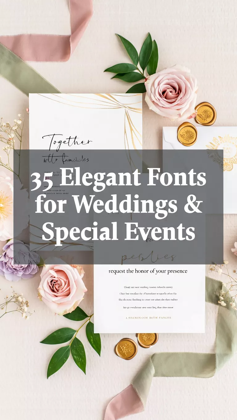 35 Elegant Fonts for Weddings & Special Events You Must Have
