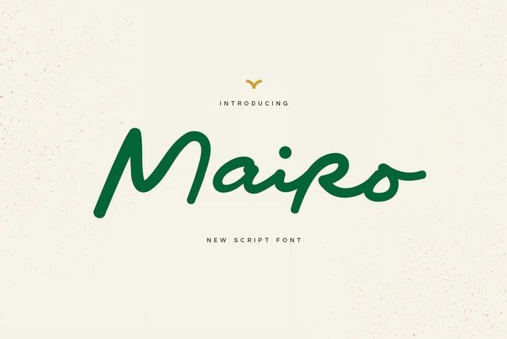 Mairo Script Font with Alternate Glyphs