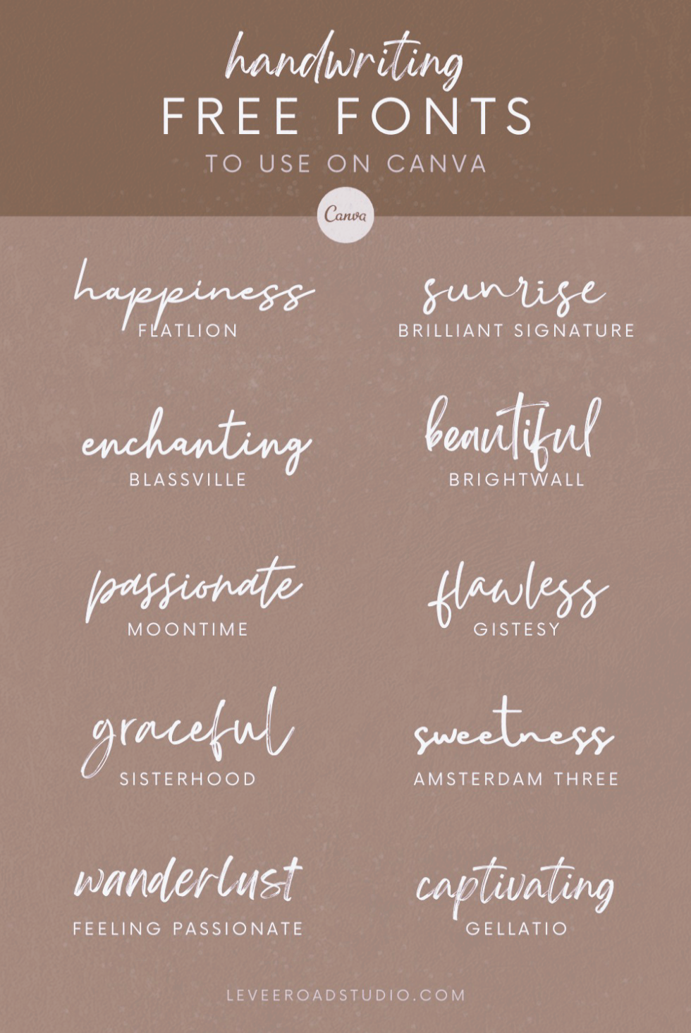 Best Free Script Fonts on Canva — Handwritten Typography & Wedding Fonts