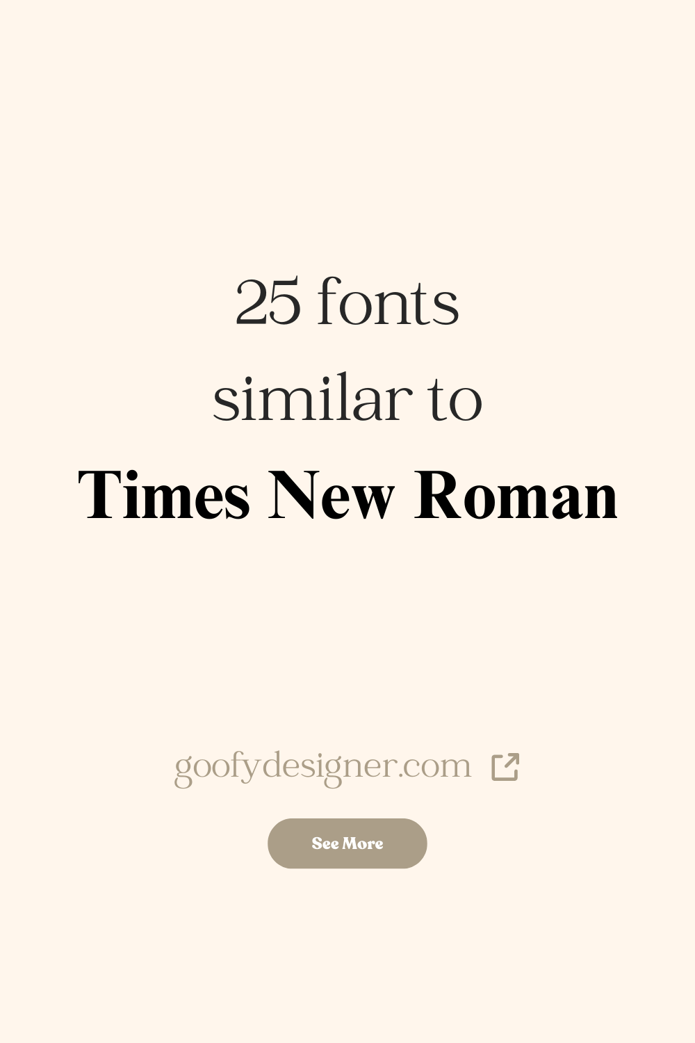 25 Fonts similar to Times New Roman