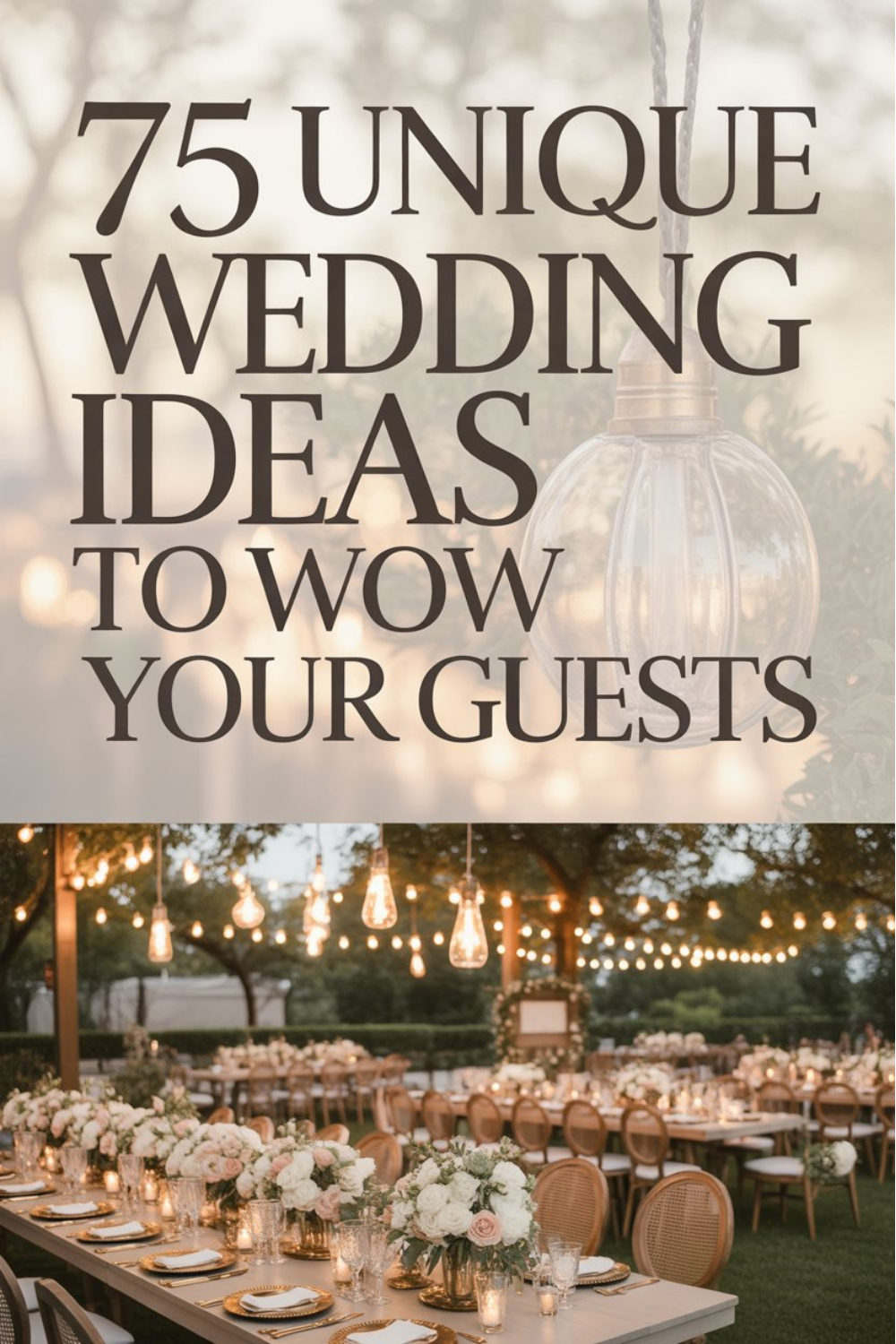 75 Unique Wedding Ideas That Will Wow Your Guests 💒✨