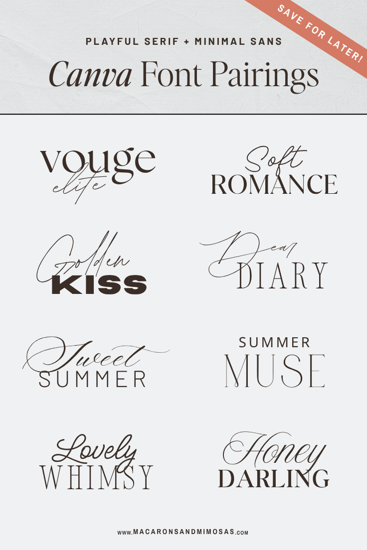 Playful Serif + Minimal Sans – Elegant Font Pairing for Modern Brands