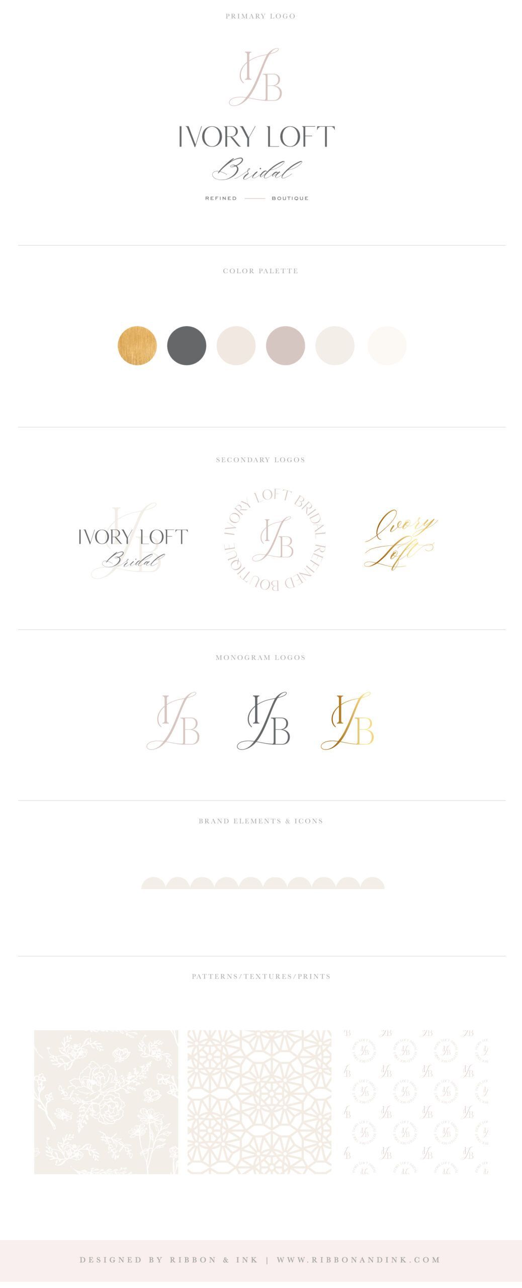 Custom Branding and Showit Website for Ivory Loft Bridal