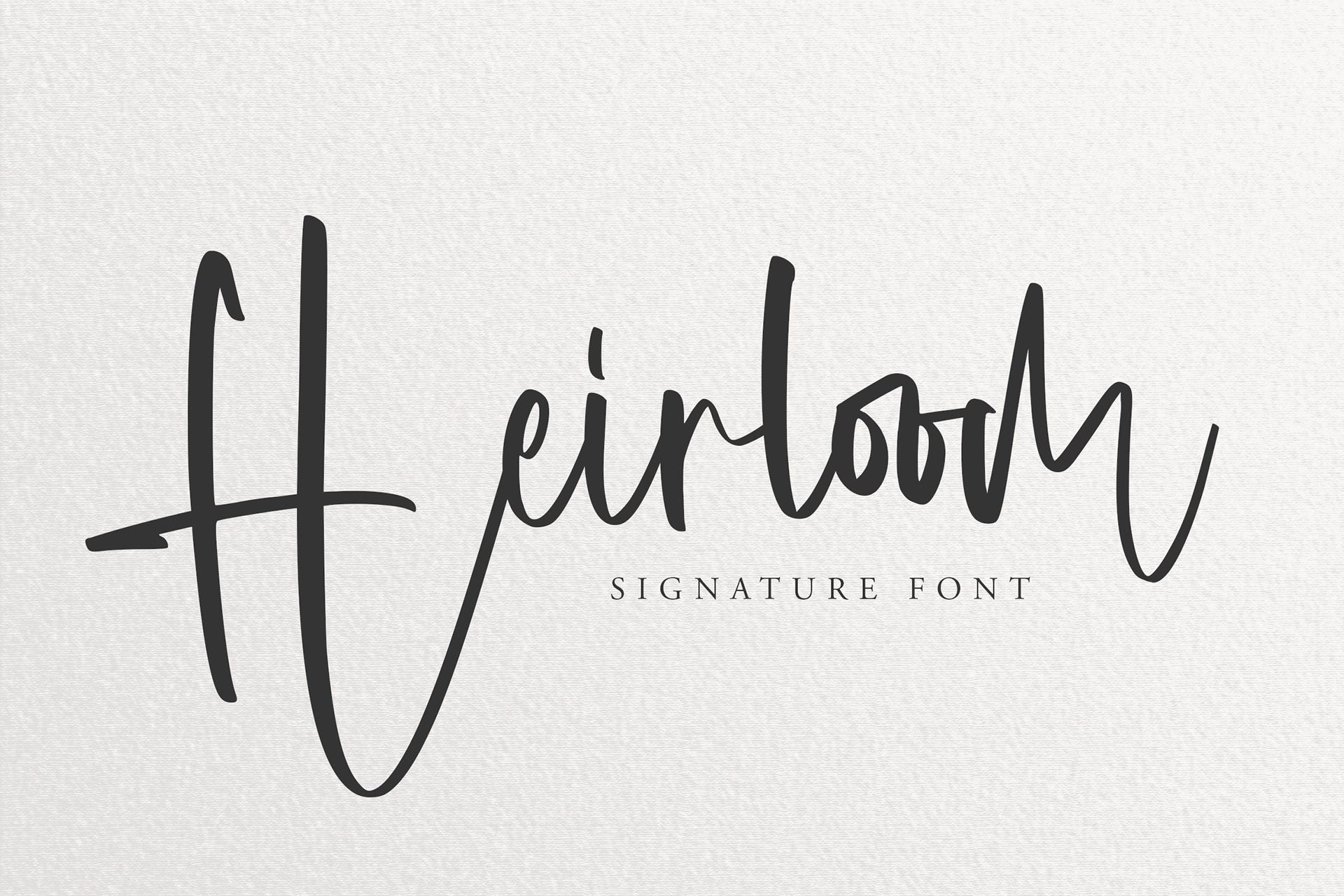 Heirloom — Free Signature Script Font