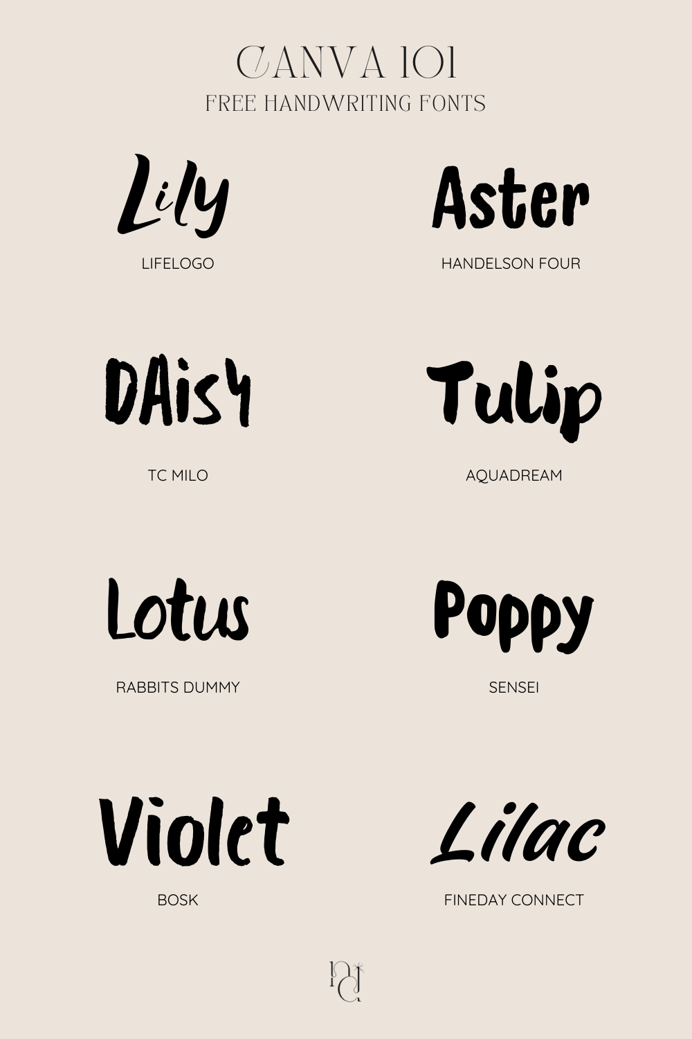 Top Free Handwriting Fonts for Canva — Stylish and Minimal