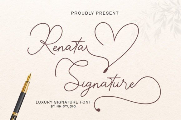 Renata Signature Font by NH Studio · Creative Fabrica