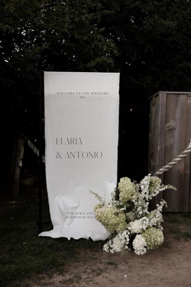 Welcome Wedding Entrance Signs at Wentworth Golf Club