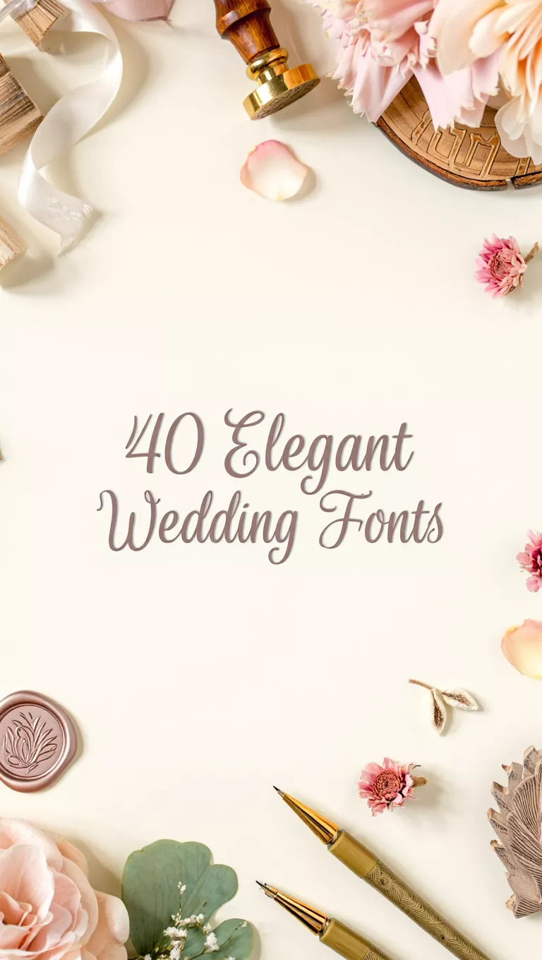 40 Elegant Wedding Fonts for Stunning Invitations & Branding