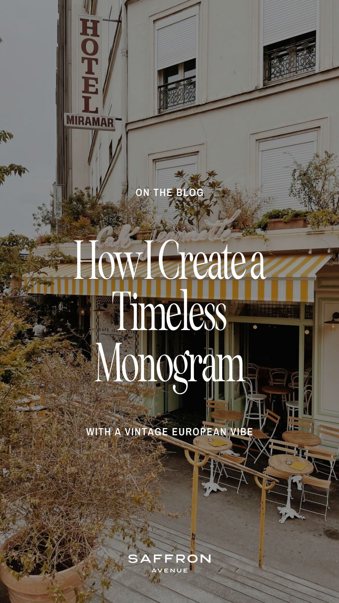 Watch Me Design a European Garden Party-Inspired Monogram — Saffron Avenue